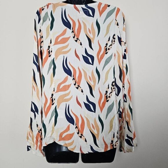 NWT Standard Issue Safari Ruffle Tie Shirt - Picture 6 of 8